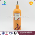 YSov0004-01 Оранжевая керамическая бутылка с маслом с чили Дизайн